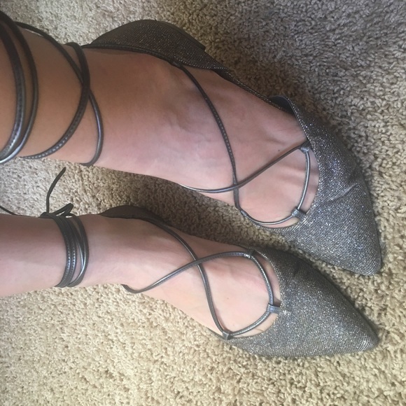 Stuart Weitzman Gillian Lace up d’Orsay flat - Picture 1 of 8